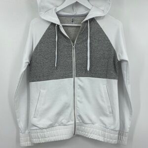 MTA Sport White/Gray Lightweight Jacket Small